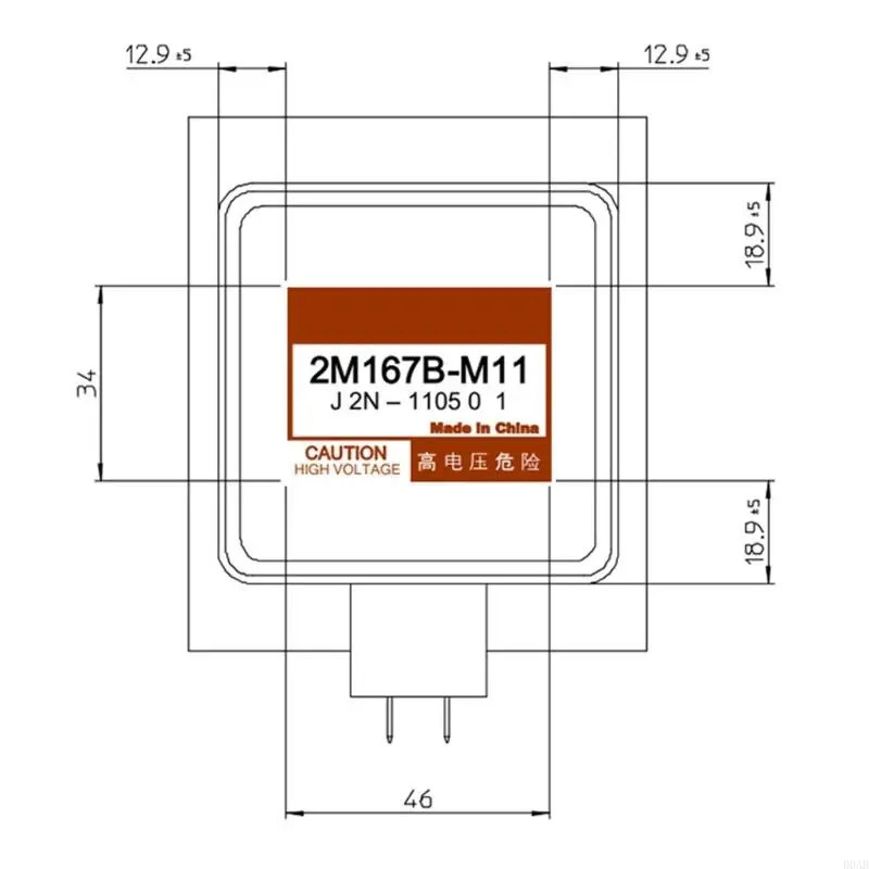 D0AB 900W 2460μη RANG MAGNETRON MAGNETRON إصلاح موثوق باستبدال 2M167B-M11