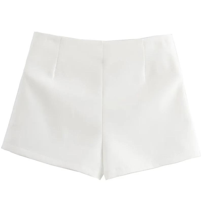 HXAO Mini Bow Solid Culotte Women Wrap High Waist Shorts Skirts Summer 2024 White Pink Shorts Skirts Casual High Street Culottes