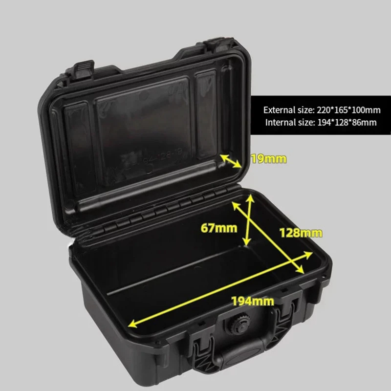 Toolbox Safety Protector Box Hardware Tool Case Organizer Hardware Storage Tool Case Impact Resistant Equipment Instrument Box