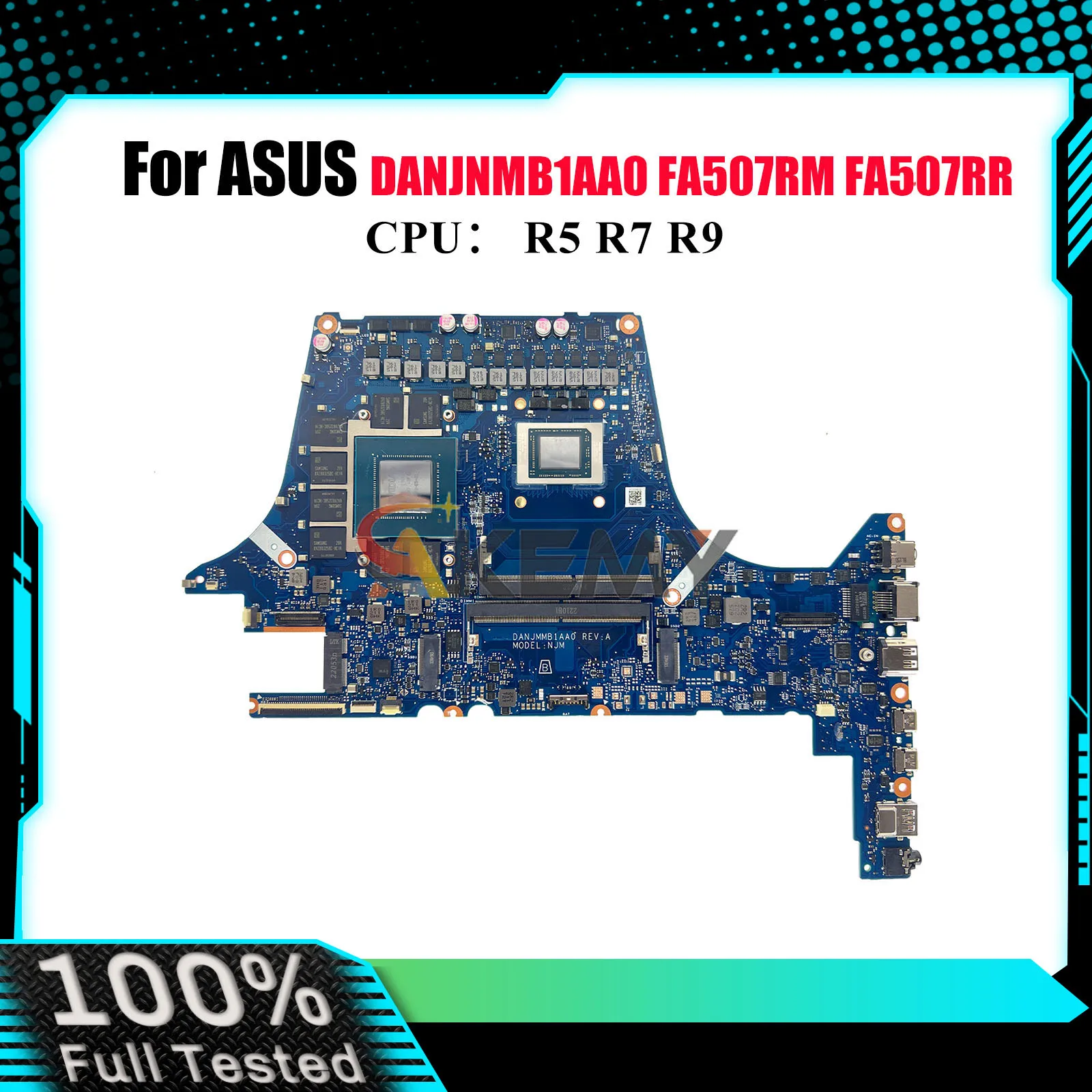 

DANJNMB1AA0 Материнская плата для ноутбука ASUS TUF Gaming FA507RR FA507RM FA507R Материнская плата для ноутбука с процессором R5 R7 R9 100% tests OK stk