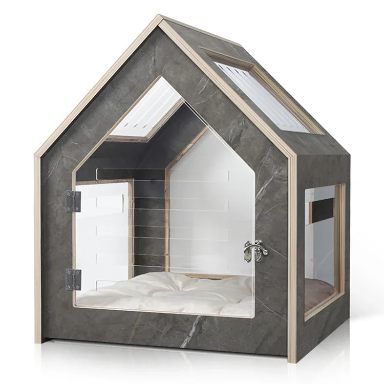 Pet Houses&Furniture,Customized Indoor Pet House Luxury Durable Eco-friendly Wooden Pet House Furniture Solid Wood Indoor