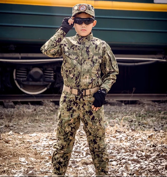 

Камуфляжная форма Aor 2, костюм для мальчика, куртка, брюки, кепка