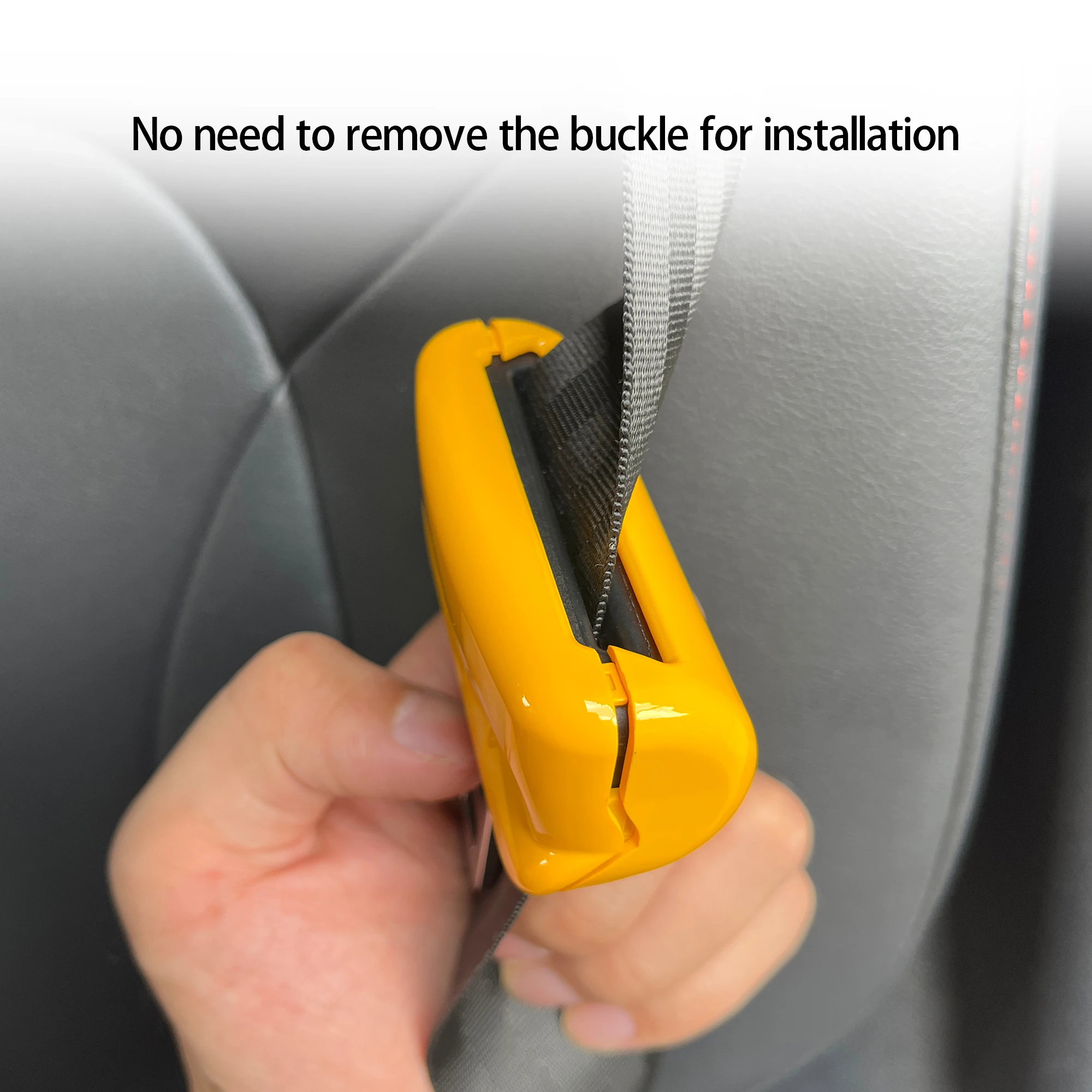 إكسسوار مشبك حزام الأمان الأنيق لطراز تسلا 3 2017-2025، مشبك، بدون ضرر، سهل التركيب، ديكور داخلي