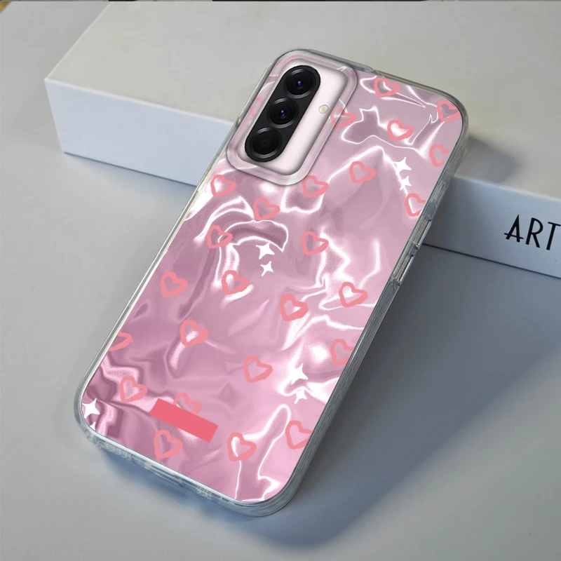 핑크 러브 하트 걸스 케이스 삼성 갤럭시 A56 A16 A26 A36 A06 A55 A35 A25 A15 A12 A32 A54 S24 S25 S22 S23 FE 펀다스 커버