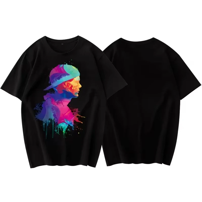 OWSLA Skrillex Ssk Vac تايلاند S20 مقطع إلكترونية مريحة عادية عالية الجودة قصيرة الأكمام القطن الخالص تي شيرت رجالي #2