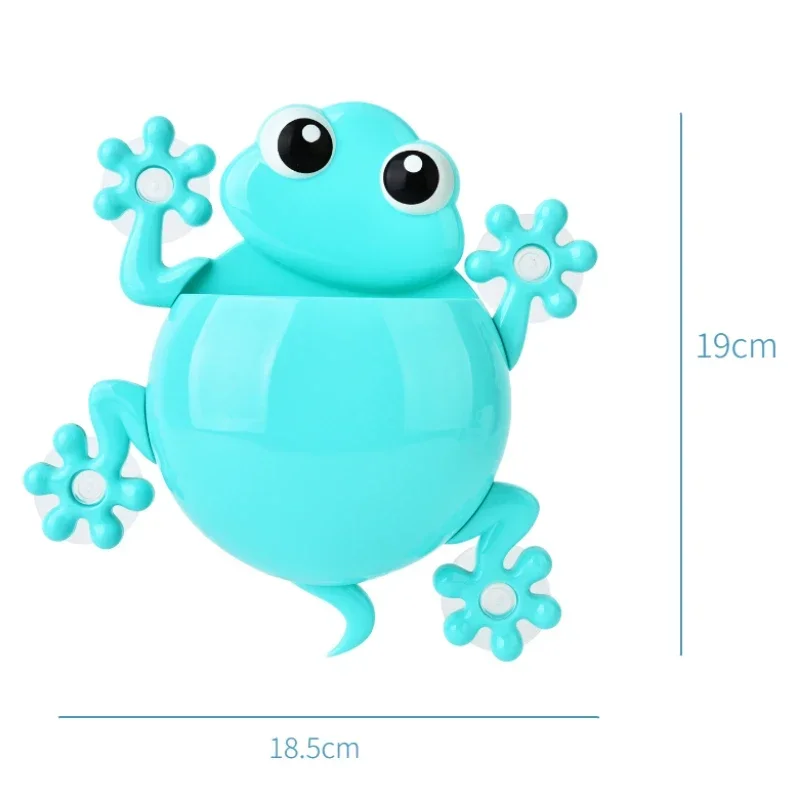 Animal Frog Toothbrush Holder Family Set Wall Bathroom Hanger Suction Wall Mount Suction Cup Toothpaste Storage Rack For Child