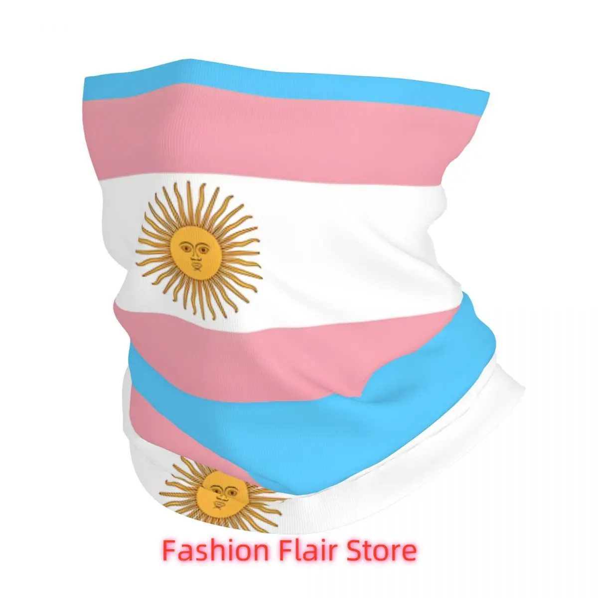 

Argentinian Trans Flag Bath Mat Headband Neck Cycling Tube Scarf Bandana Gaiter All Seasons Unisex