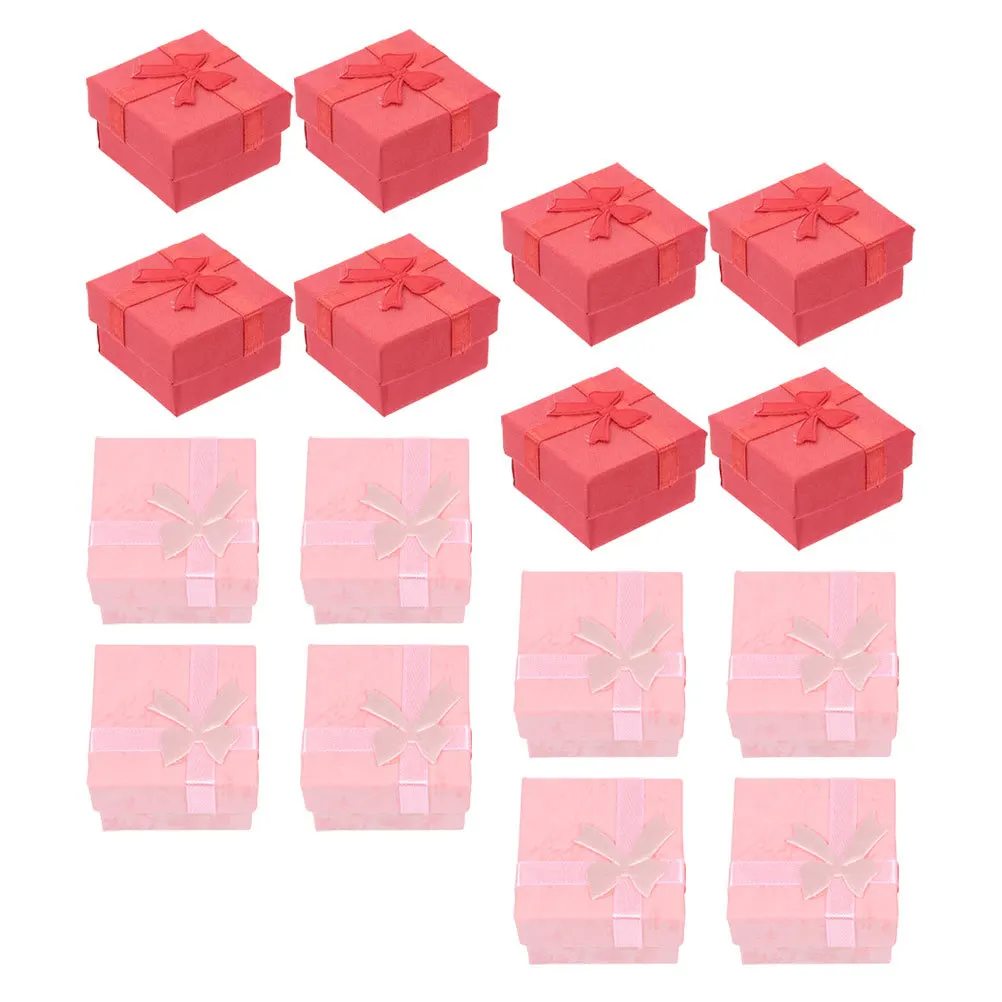 

24Pcs European Ring Packaging Boxes Decorative Jewelry Multi-Function Case for Earrings Necklaces Gift Storage