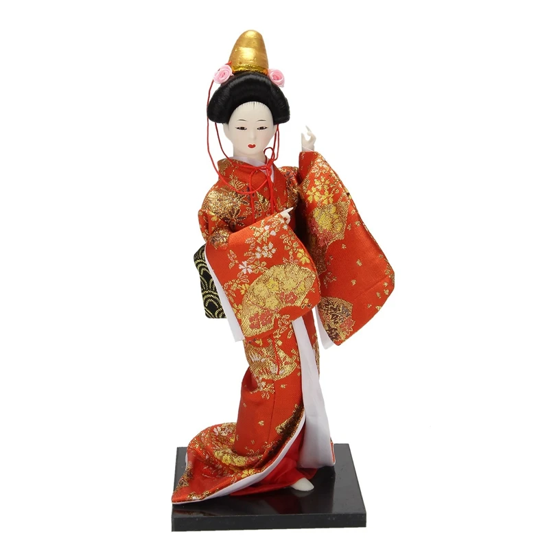 12Inch Japanese Kimono Geisha Dolls Traditional Japanese Geisha Kimono Doll Sculpture For Children's Gifts