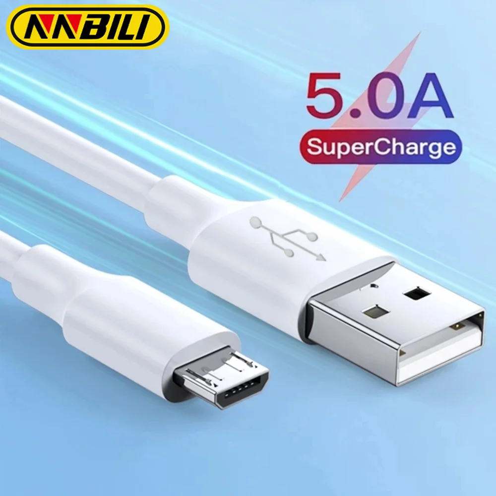 NNBILI 5A Micro USB Cable Fast Charging Wire Mobile Phone Cable For Xiaomi Redmi POCO Samsung Andriod USB Charge Data Cable Cord