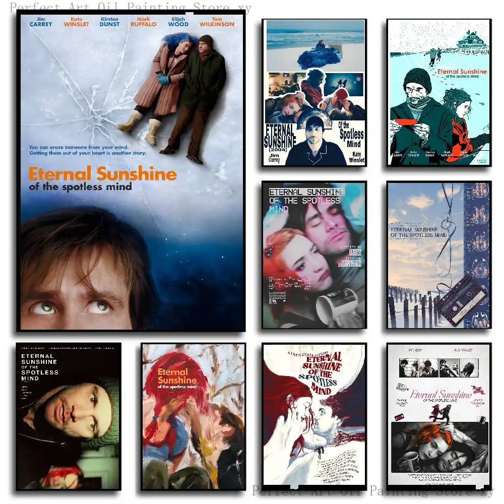 Eternal Sunshine Of The Spotless Mind Movie Poster Self-adhesive Art Room Entrance Restaurant Wall Decor Art Painting