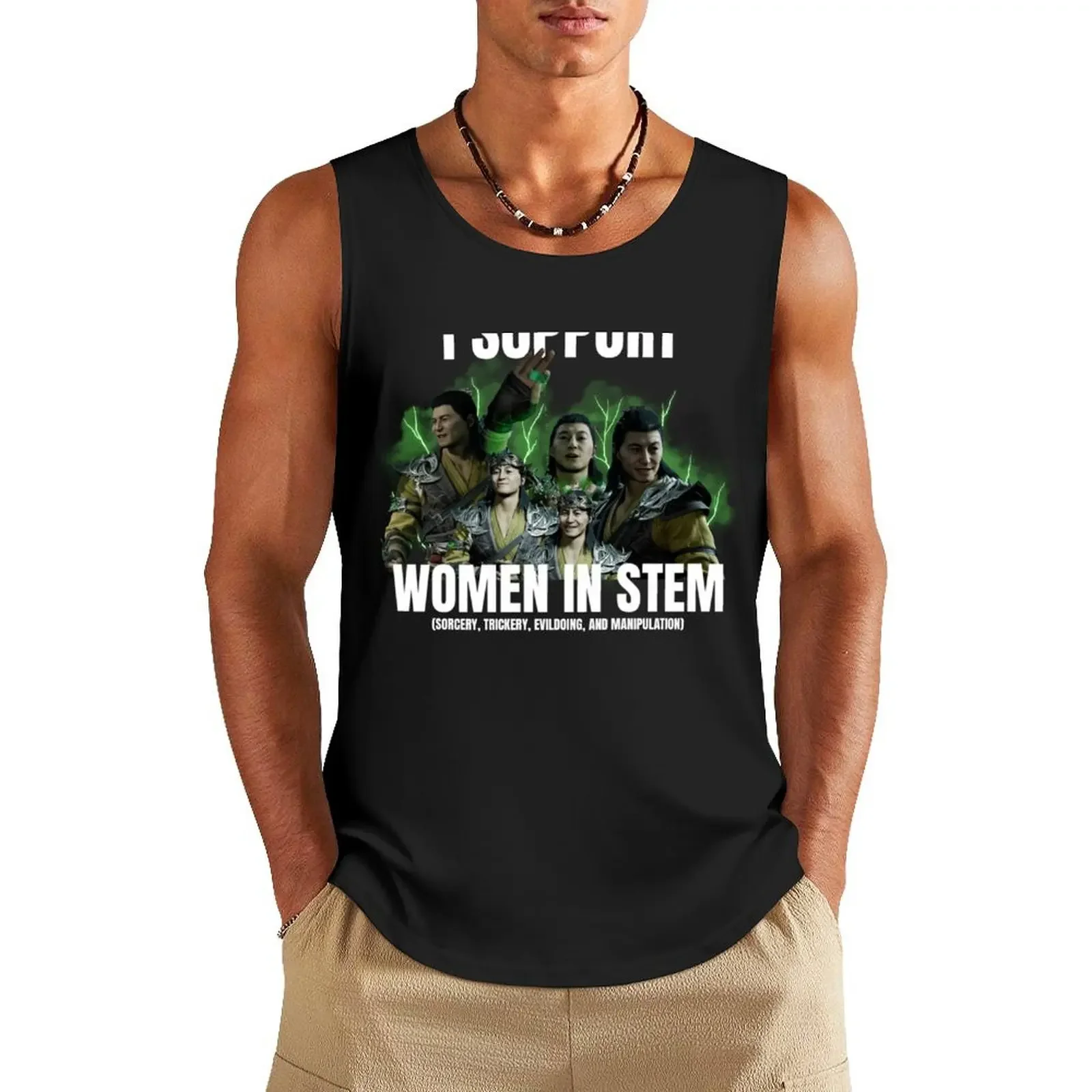 Shang Tsung Women in STEM Mortal Kombat Tank Top sleeveless t-shirts for men Male clothes