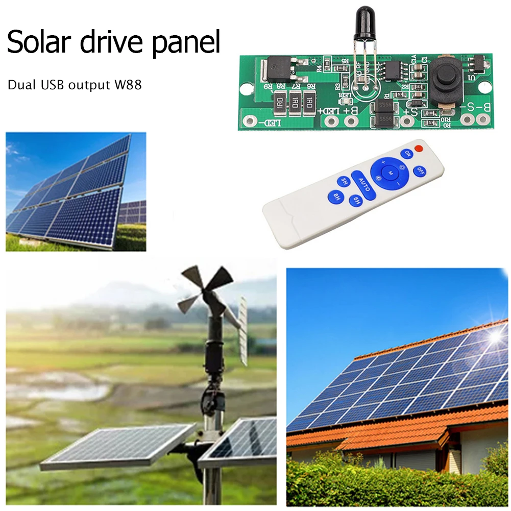 3.2V/3.7V Solar Street Light Control Panel Circuit Board Remote Control Long Bright Automatically Reduce Power