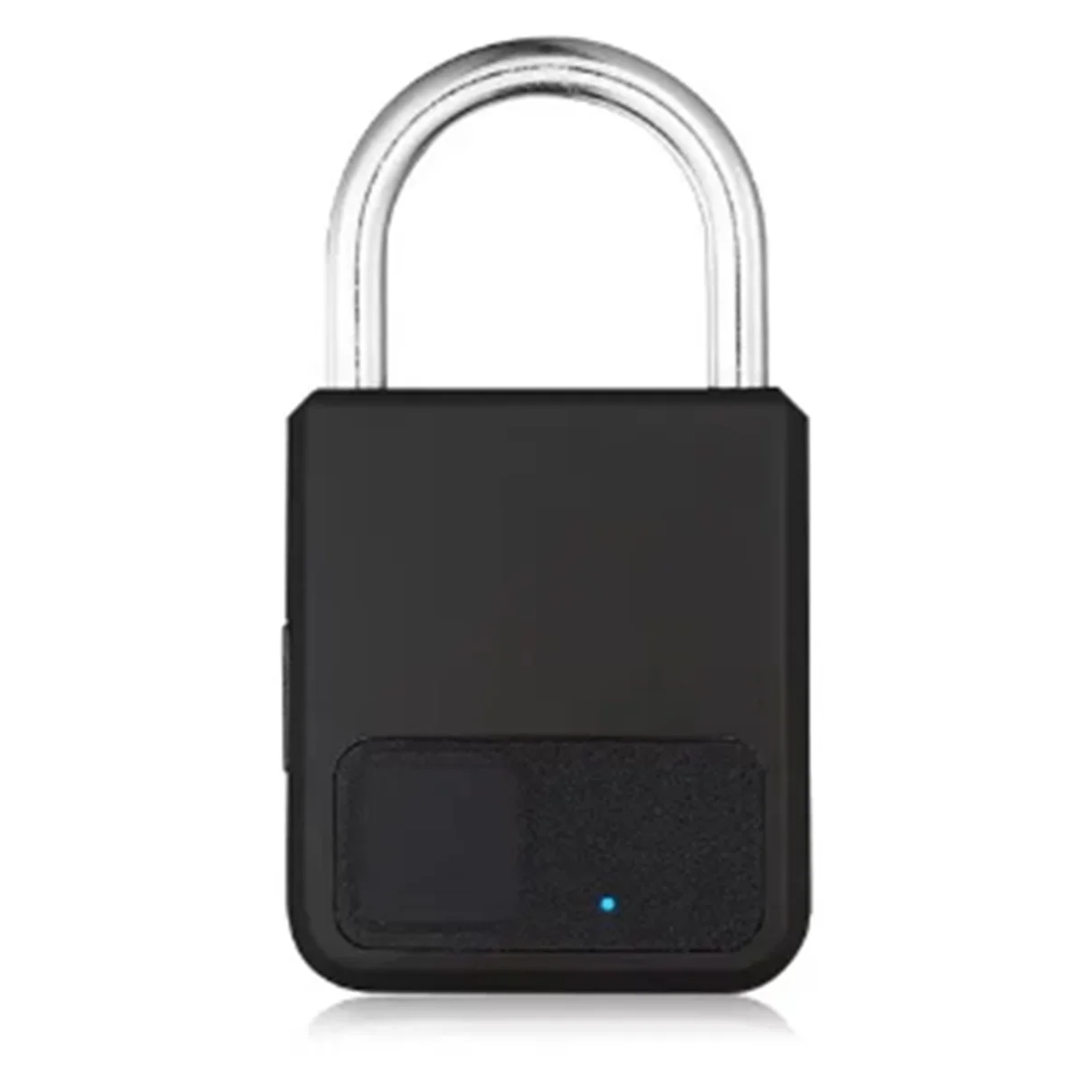 

Smart Portable Fingerprints Tuya APP Pad Lock with USB Key Support for Emergency( Black)