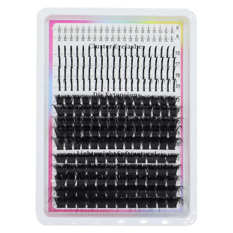 

Набор накладных ресниц 3D Fairy Style Soft Curl, 16 рядов - реалистичные ресницы в форме полумесяца для верхнего и нижнего века, для красивых глаз