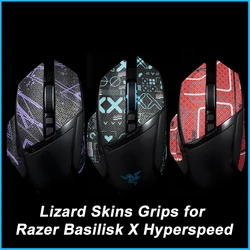 Mouse Grip Tape Skate Handmade Sticker Non Slip Lizard Skin Suck Sweat for Razer Basilisk X Hyperspeed Wireless Ultimate V2