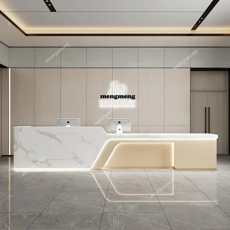 

Design Lectern Reception Desk Counter Office Check Modern Reception Desk Luxury Restaurant Executive Mostrador Trendy Furniture