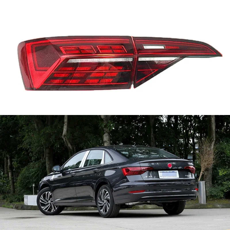 For Volkswagen Sagitar / jetta 2019 2020 2021 2022 Taillight Assembly Rear Tail Stop Light Brake Lamp Turn signal reversing lamp 