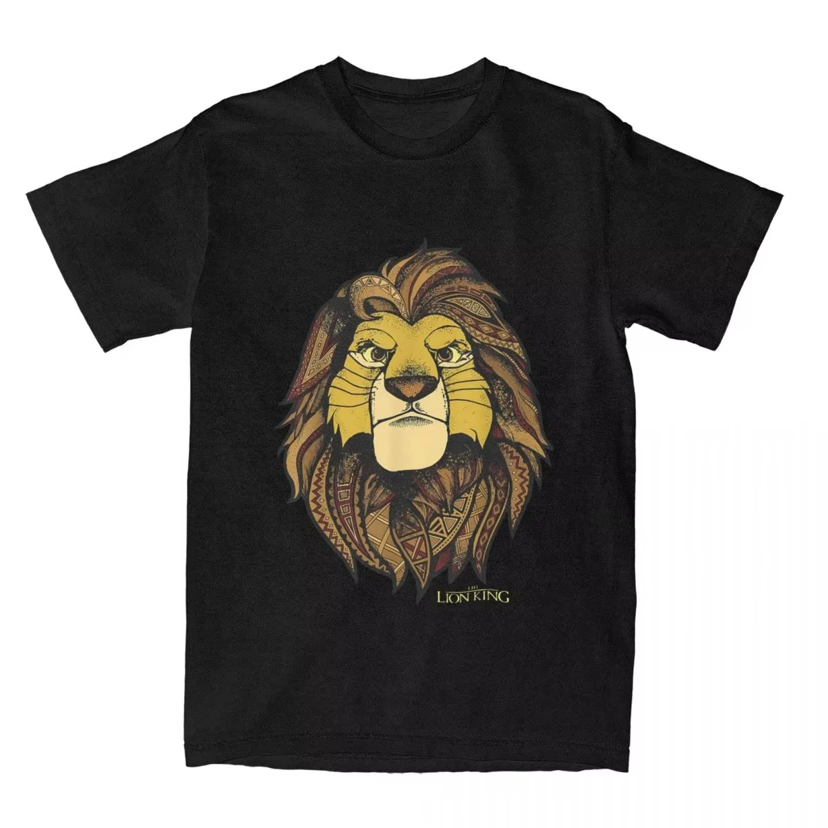 

Men Women's T Shirt Hakuna The Lion King Matata Solid Blocks Vintage Tees Short Sleeve T-Shirt Cotton Pure Cotton Original Tops