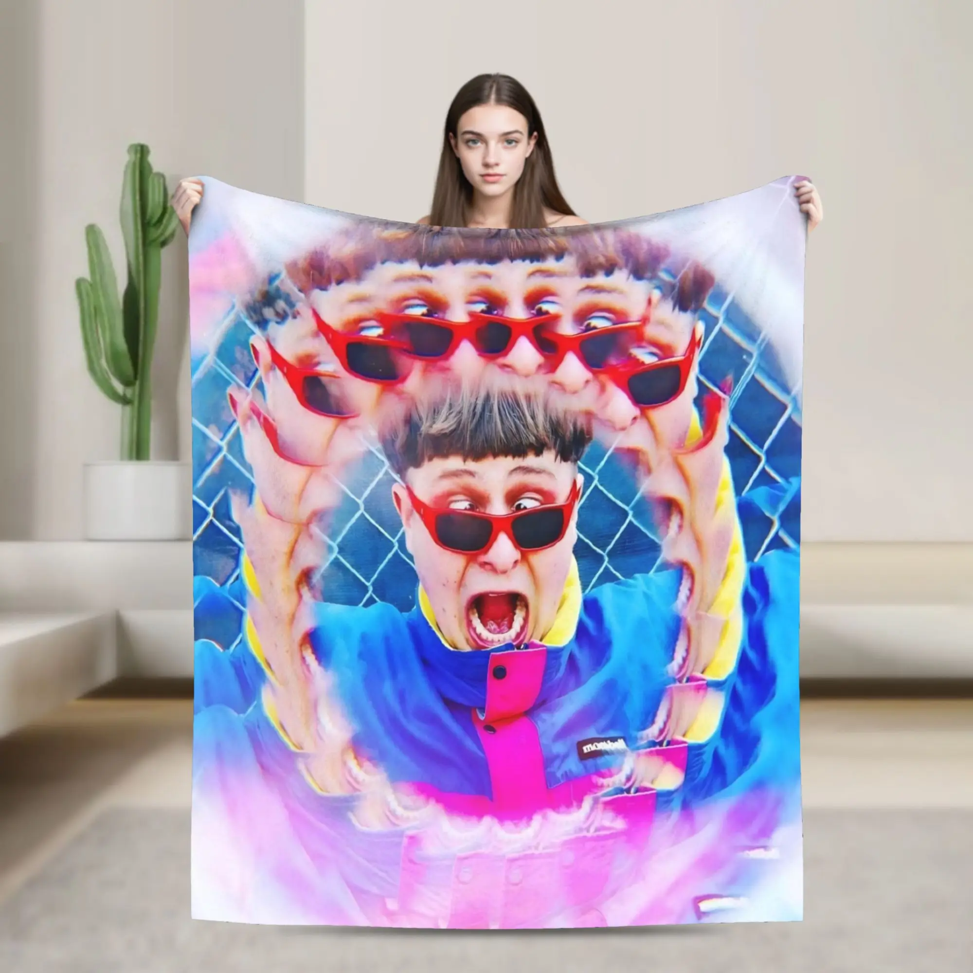 RIP Oliver Tree 1993-2026 Blanket Multiple Sizes Warm Cozy Fluffy  Throw Blankets for Sofa Couch and Bed