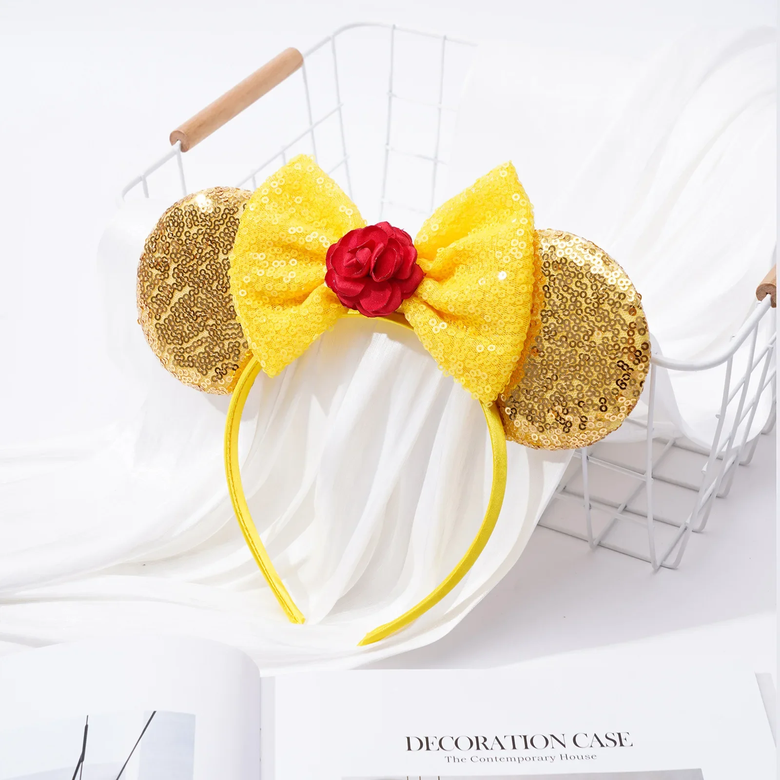 Girls Yellow Princess Ears Headband For Girls 5