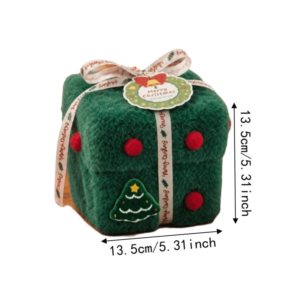 Velvet Christmas Packaging Box Thick Velvet Fabric High-End Christmas Eve Gift Box Xmas Velvet Gift Box Christmas Decoration view 6