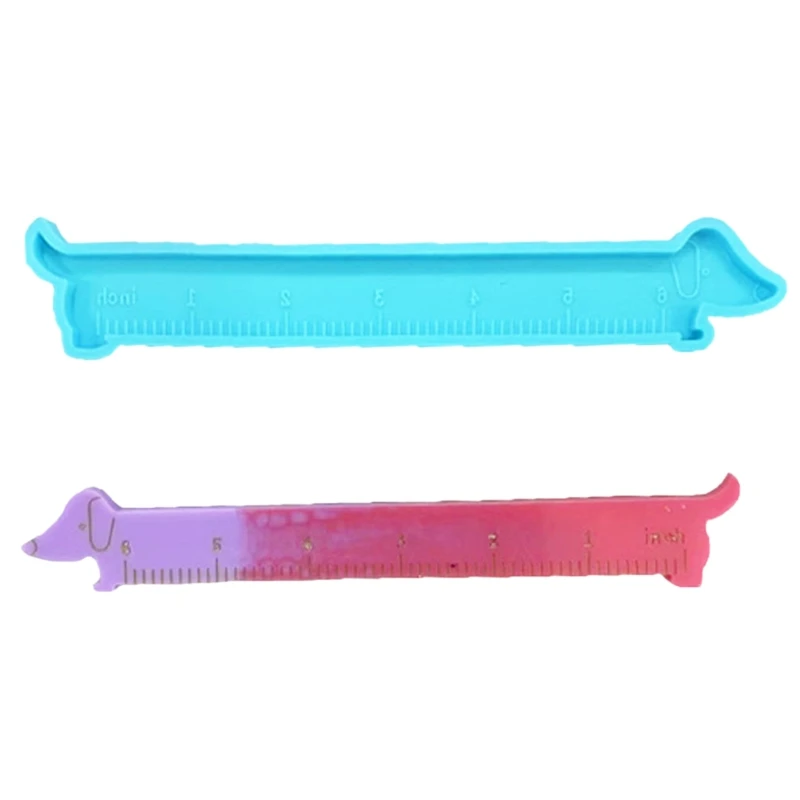 

Dog Ruler Resin Molds DIY Epoxy Resin Silicone Molds Straight Ruler Moulds