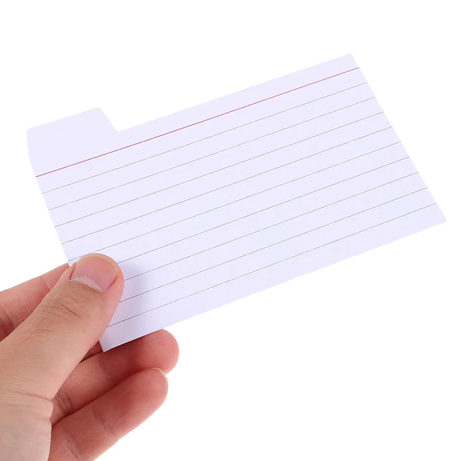 50Pcs Blank Index Cards Lined 3-Inch Flash Cards for Studying Study Materials Note Pads for Learning Organized Vocabulary