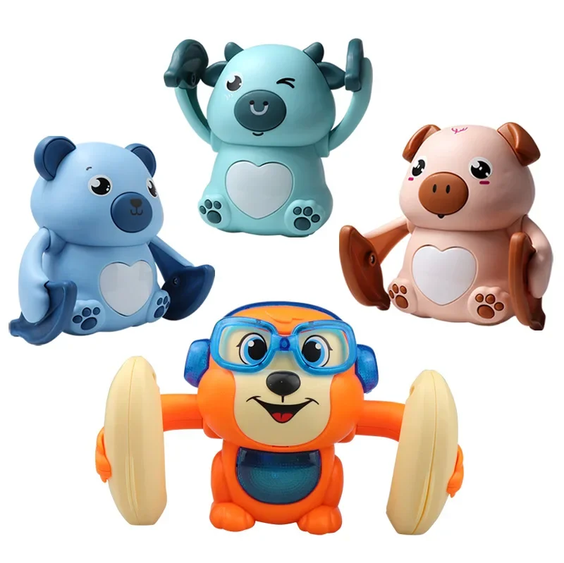 Electric Powered Rolling Sound Light Cuet Pet Children Toy Gift