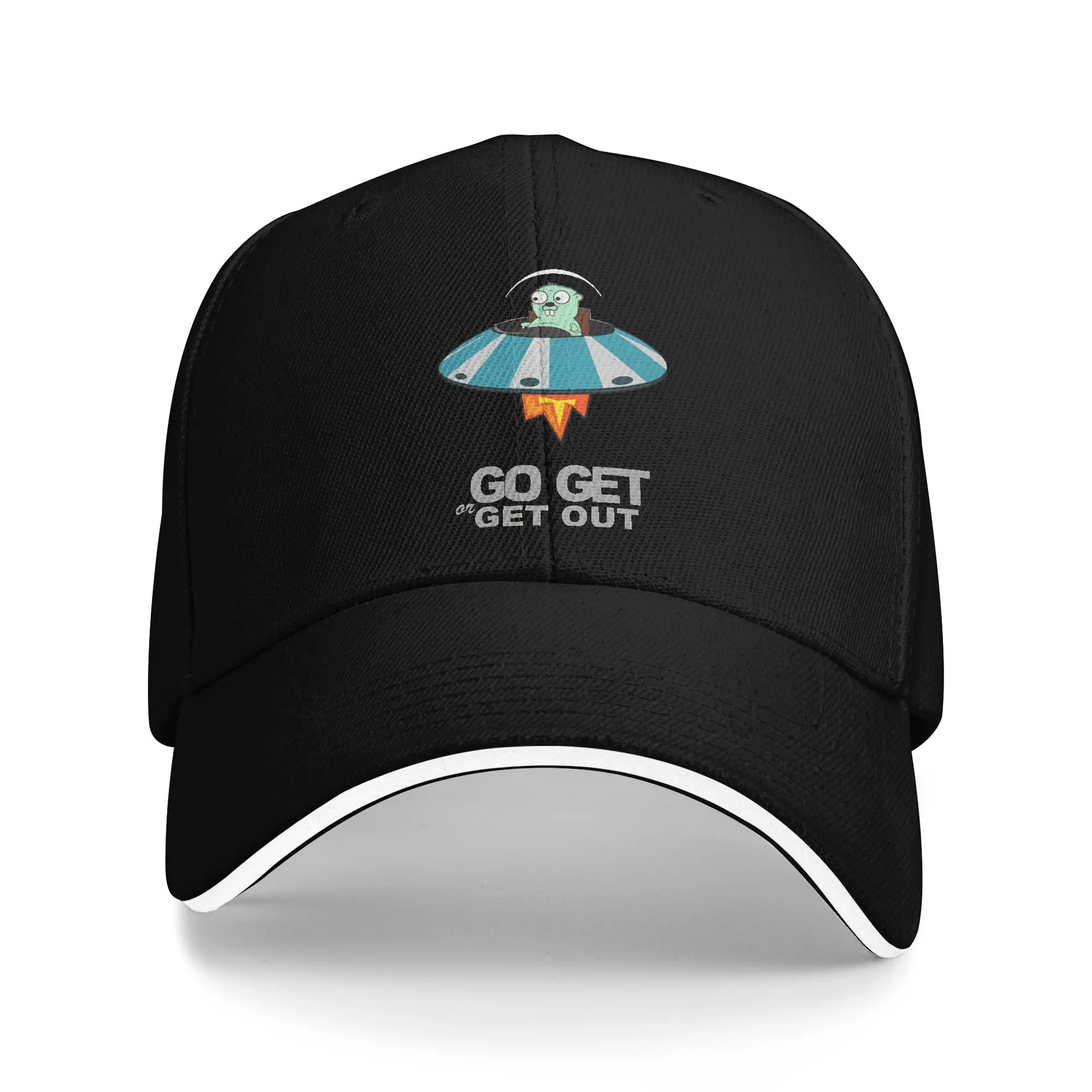 New Design Baseball Caps Golang – go get or get out of my space  Accessories For Unisex Trucker Cap Retro  Headwear Gift