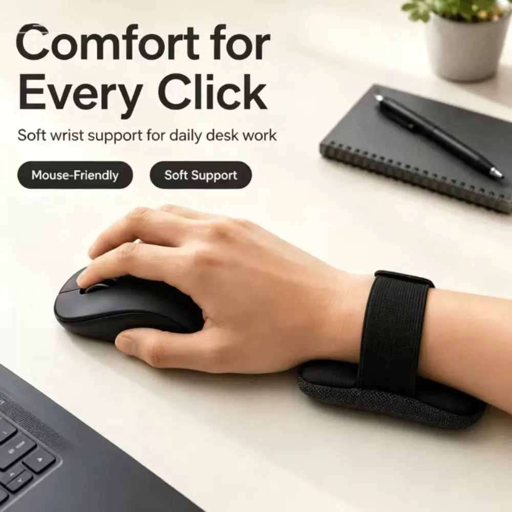 Wrist Protect Ergonomic Wrist Rest Comfort Touch Anti Slip Mouse Cushion Cloth Thick Wrist Support Daily
