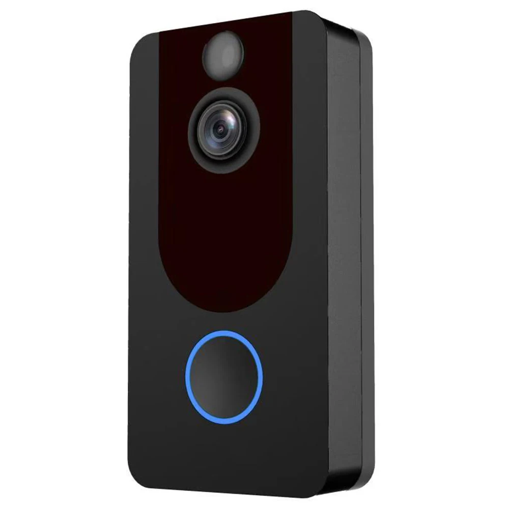 V7 1080P Smart WiFi Video Doorbell Camera Visual Intercom with Chime Night Vision IP Door Bell Wireless Security Camera