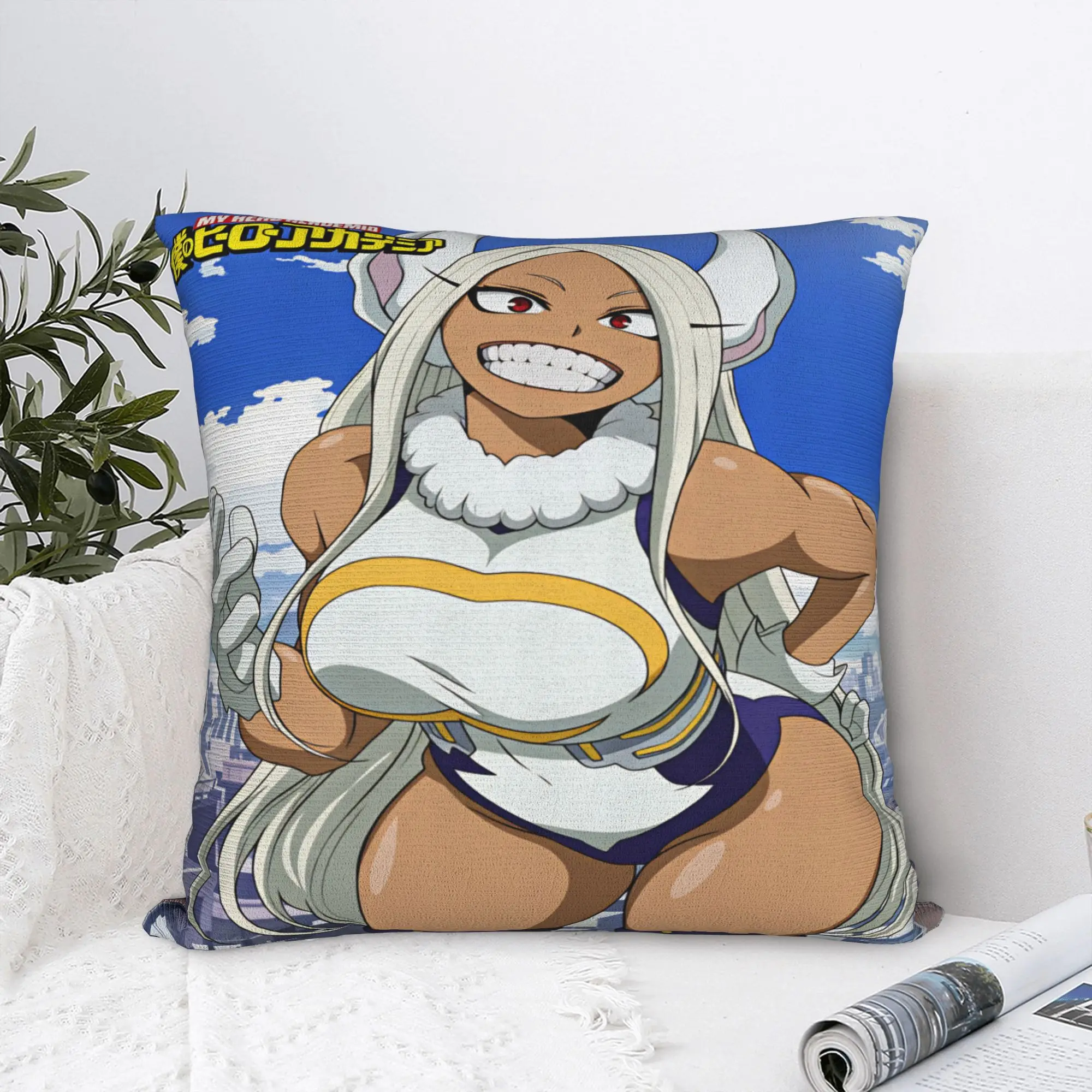 Rabbit Hero Mirko  Pillow Cover  Funny Pillow Case For Sofa Car Home Decor Comfy Cushion Cover Gift Idea