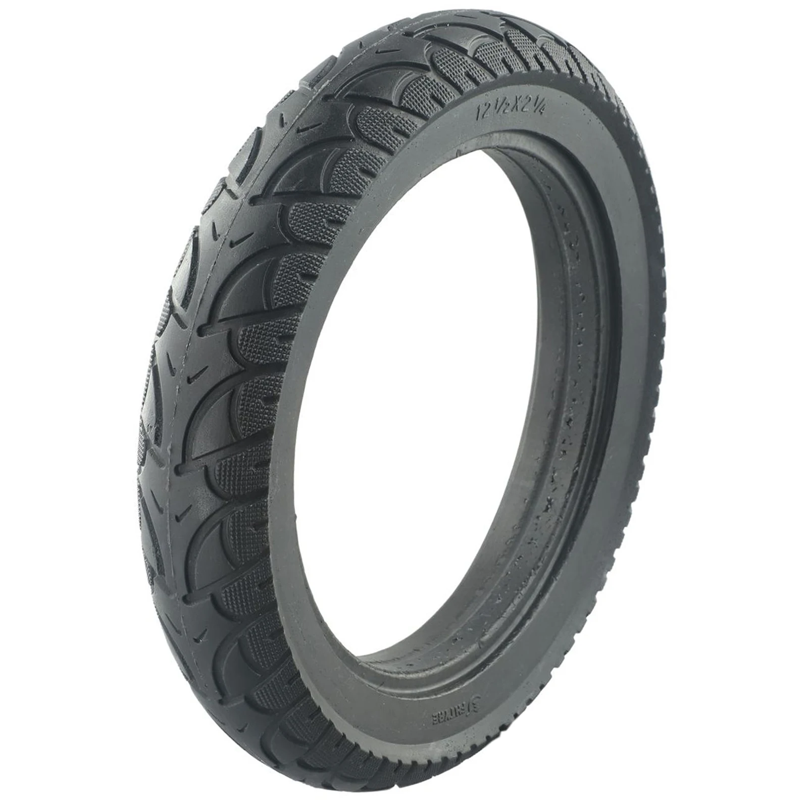 

Premium grade 12 1/2x2 1/4(57 203) Solid Tire for Electric Scooters, e Bikes, and More, Black Rubber Material, 850g Weight