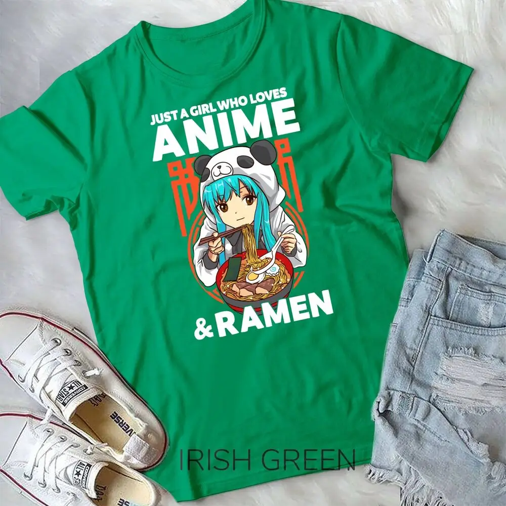 Just A Girl Who Loves Anime and Ramen Bowl Gift Unisex T-shirt