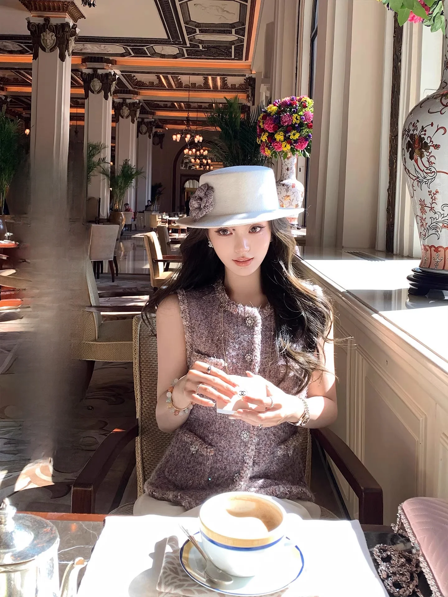 

Шерстяной жилет e Woolen "Mis Violet" из изысканной парфюмированной ткани Private Label Parfum, женская верхняя одежда из полиэстеровой смеси.