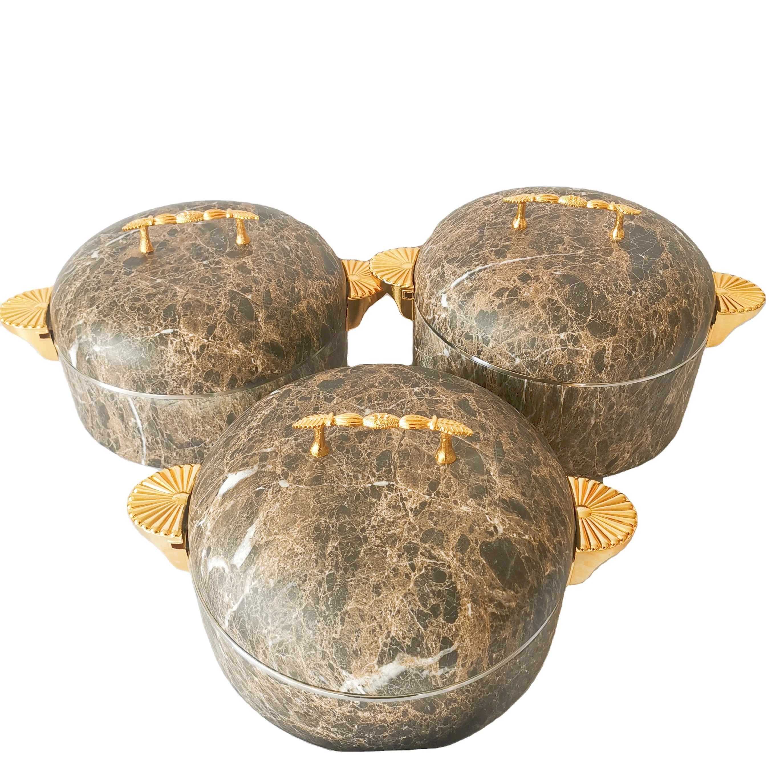 

STLFGood Quality Indian 3PCS Food Warmers Sets Chaffing Dishes Stainless Steel Food Warmer Cookwares Set