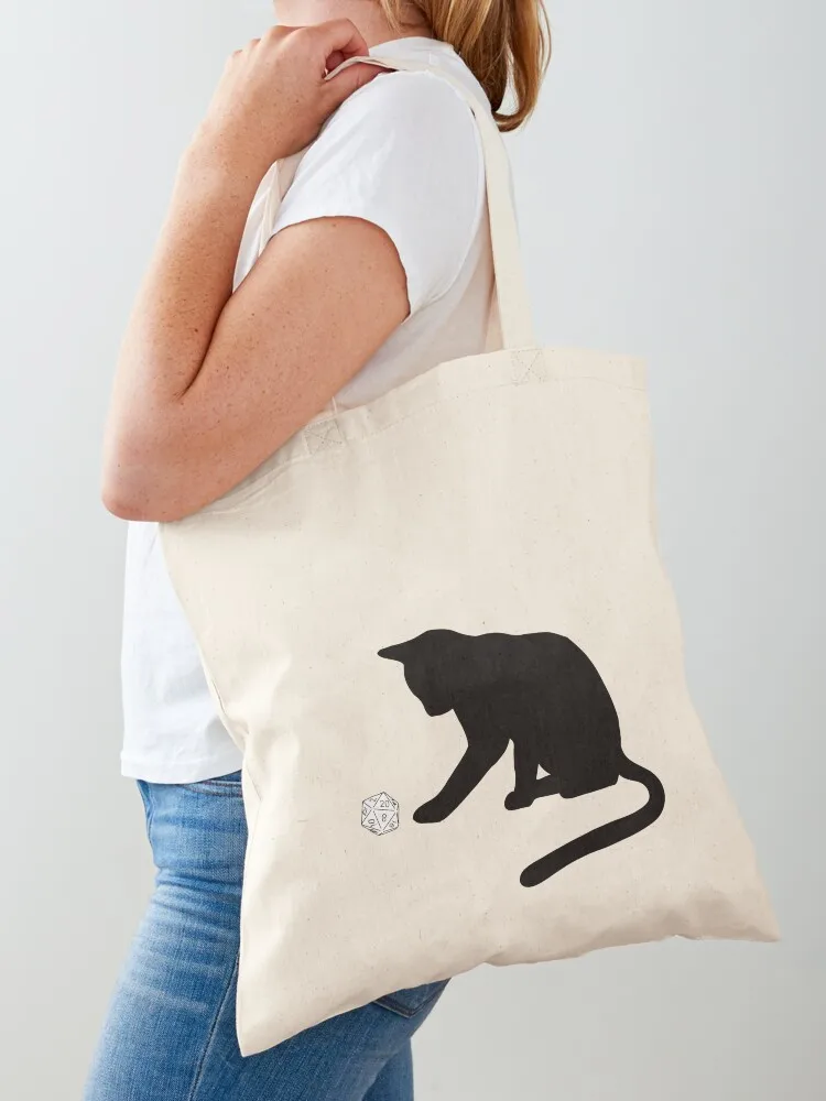 

D20 Cat Tote Bag custom fabric bag Beach bag Candy bags tote university
