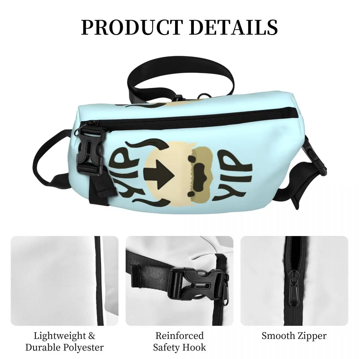 YIP YIP APPA Avatar The Last Airbender Shoulder Bags Tv Show Cool Chest Bag Travel Streetwear Sling Bag School Print Small Bags