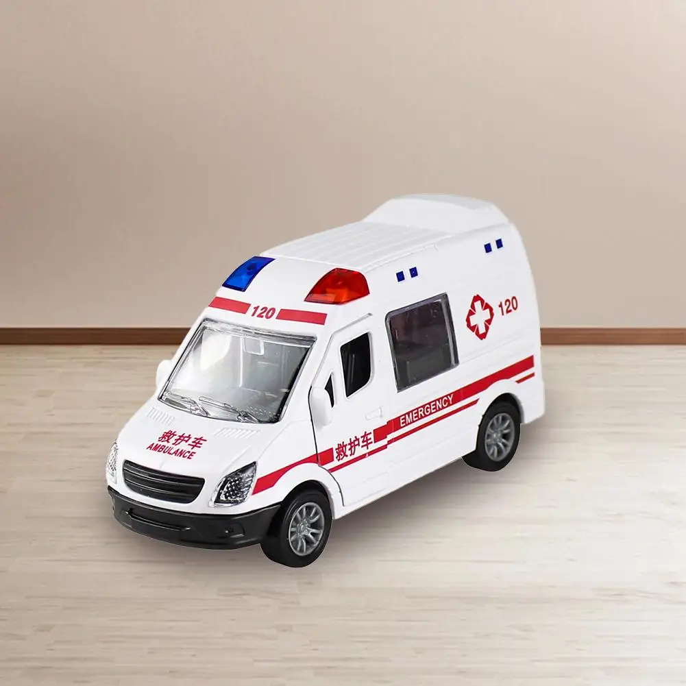 Battery Required Smooth Surface Coasting Children Boy Gift Police Car Fire Truck Ambulance Inertial Car Toy Car Model
