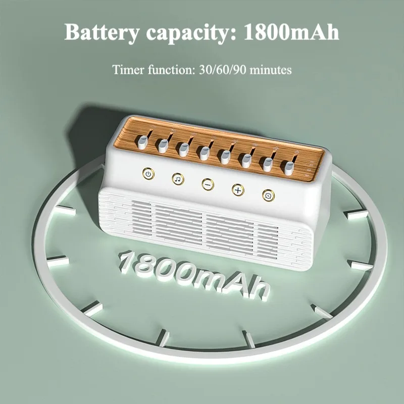 Retro-Maschine mit weißem Rauschen und 256 DIY-Soundszenarien. Hochwertiges Schlafhilfe-Bluetooth-Gerät zur Stressabbau bei Schlaflosigkeit für Erwachsene