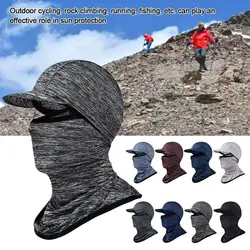 Cycling Balaclava Ice Silk Cap Sun Visor Hat Hat Face Cover Motorcycle Helmet Liner Sport Fishing Balaclava Cycling Cap