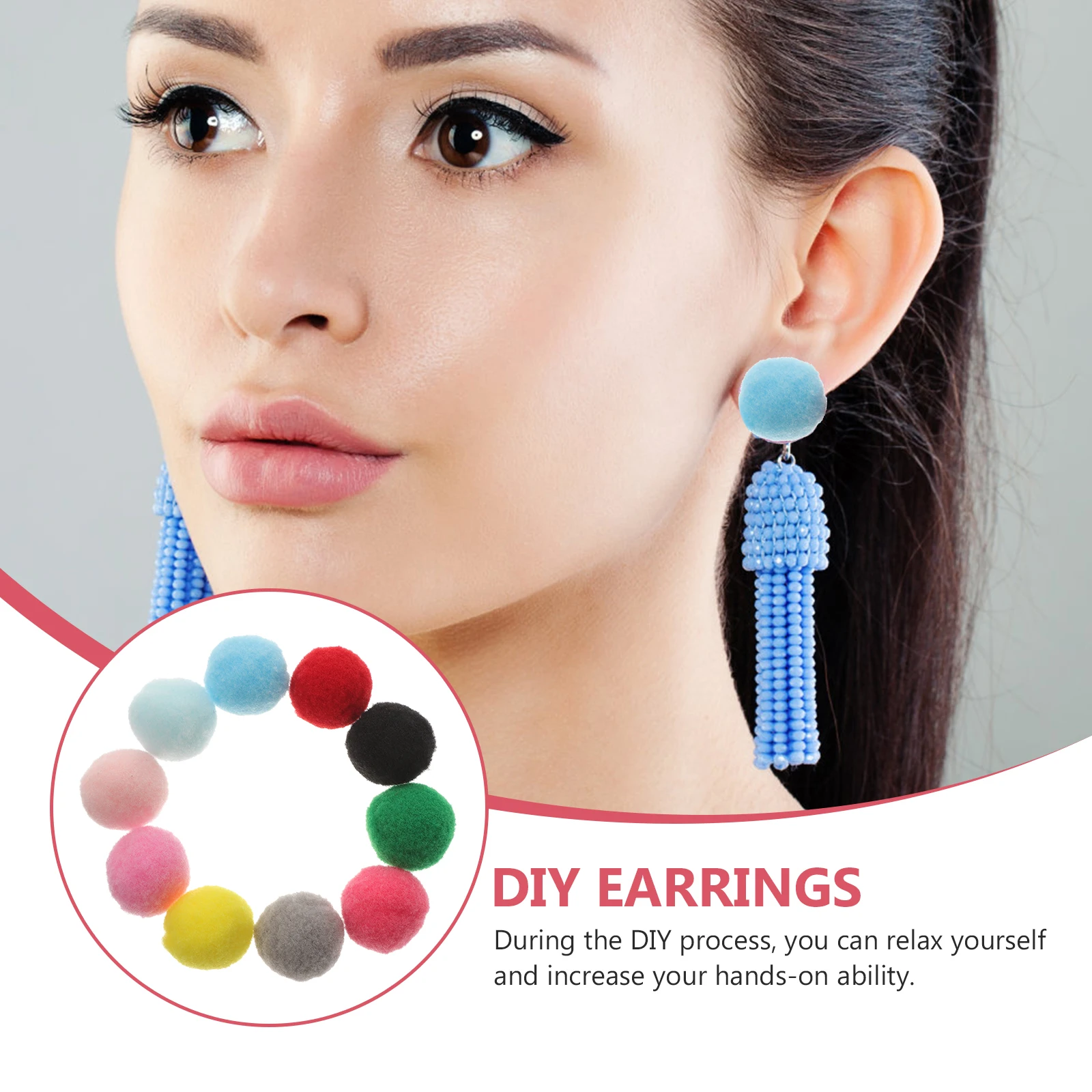 150 قطعة البوليستر بوم بومس كرات الزخرفية DIY بها بنفسك الإكسسوارات الخياطة الحرفية مشاريع ديكور المنزل بوم بومس الفنون والحرف اليدوية #2