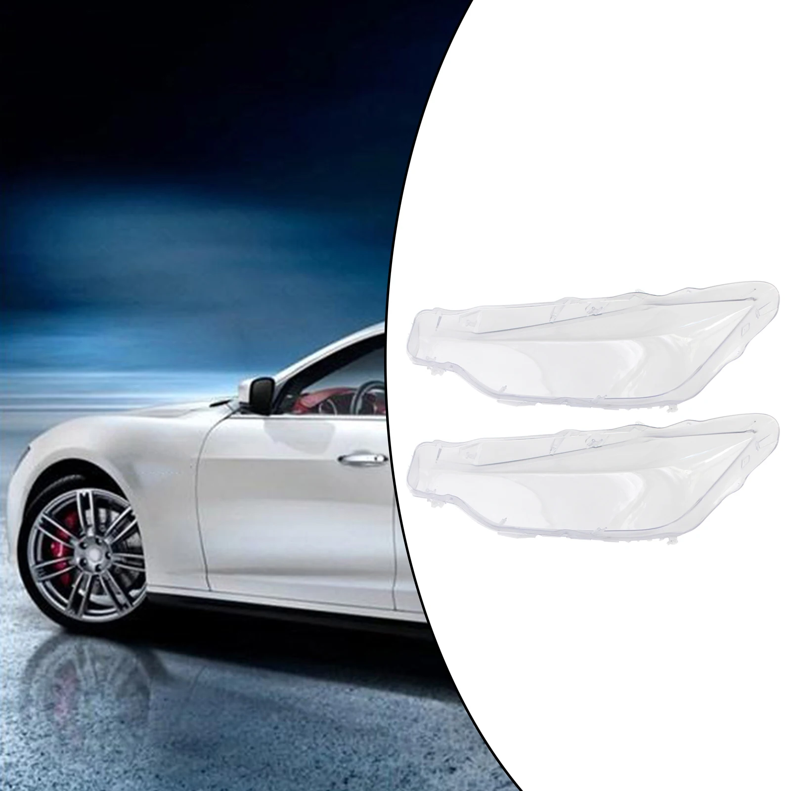 2 Packs Car Front Lens Cover Dustproof Accessories Supplies for 013-2015 2013 2014 2015 63117339389 63117339390 63117314531