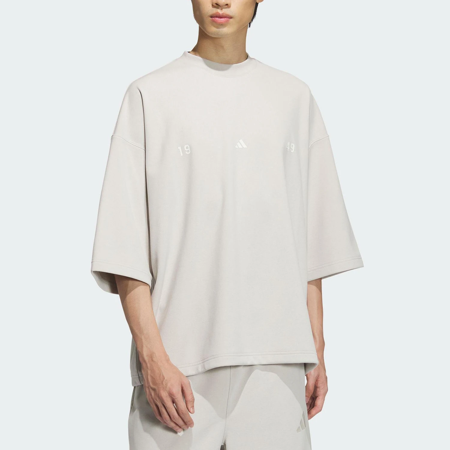 

Adidas genuine Summer New Men's Loose Breathable Round Neck Short Sleeve JL6069