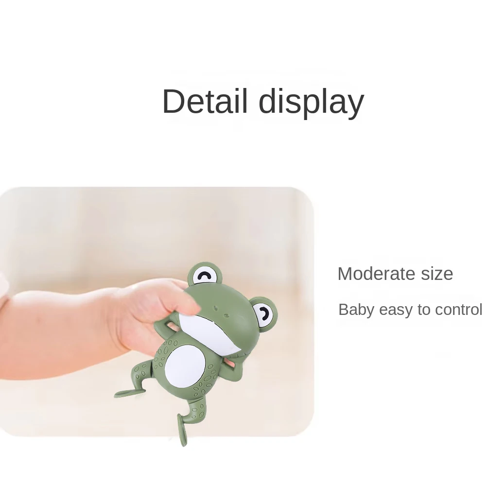 Baby Shower Clockwork Cute Animal Swimming Frog When Baby Bath In Bathroom Baby Water Toy Kids Clockwork Bath Toys Bathroom Toys