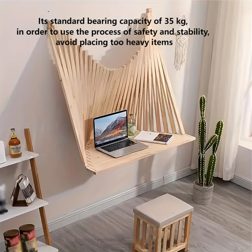 Foldable Wall Table Wall Mounted Invisible Computer Table Fashionable Creative Hanging Wall Folding Table Computer Folding Table