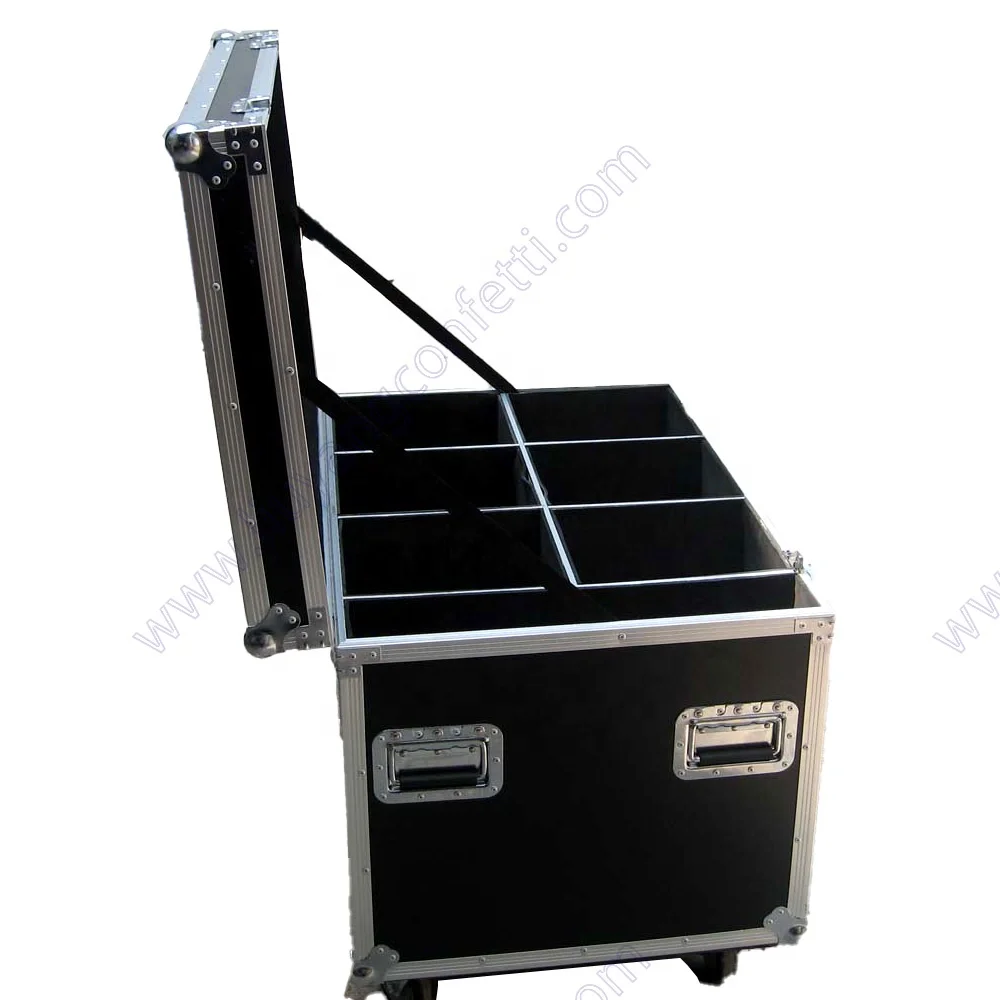 Large Air Shipping Carrying Travel Tool Aluminum Case Euro Style Road Trunk Cable Trunk Flight Case for Stage Equipment