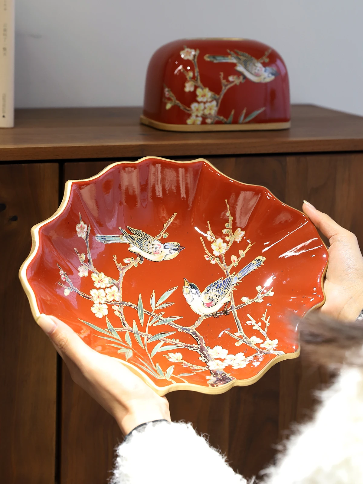 

Новая китайская фруктовница/конфетница Sle Cerc: Декоративное украшение для дома, высококачественный креативный предмет интерьера, идея для подарка