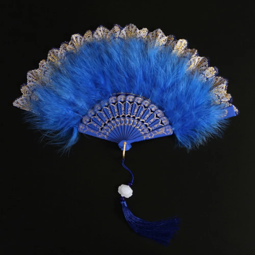 

Китайский древний стиль, складной ручной веер Cheongsam, двусторонний винтажный ретро-классический меховой женский модный веер, черный, белый цвет